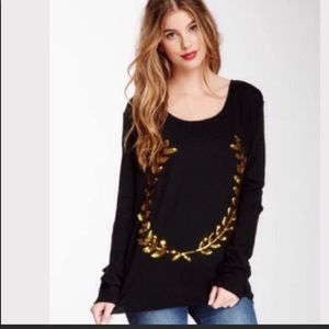 Wildfox White Label Wreath Sweater